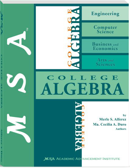 MSA College Algebra : Solution's Manual